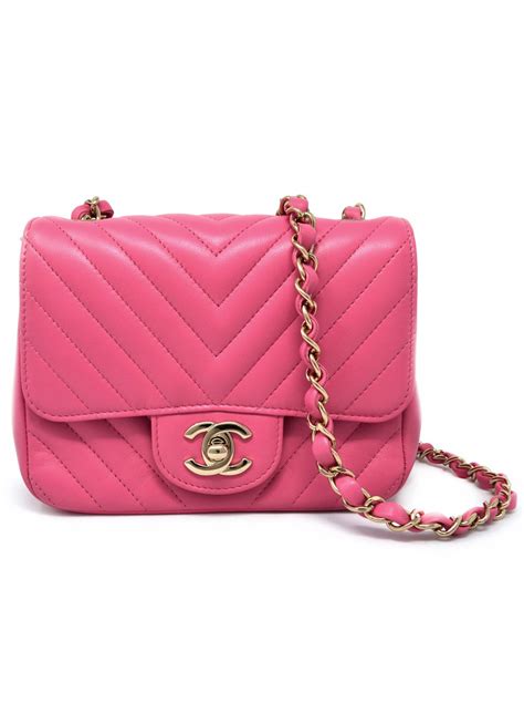 pink chevron chanel mini|Chanel Mini Pink Chevron.